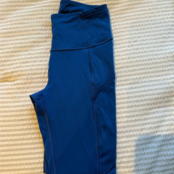 Lululemon athletica Fast & Free Cobalt Blue Leggings - Picture 4 of 9
